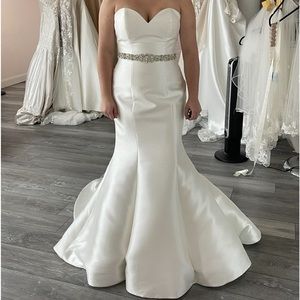 Satin Mermaid wedding dress size 12